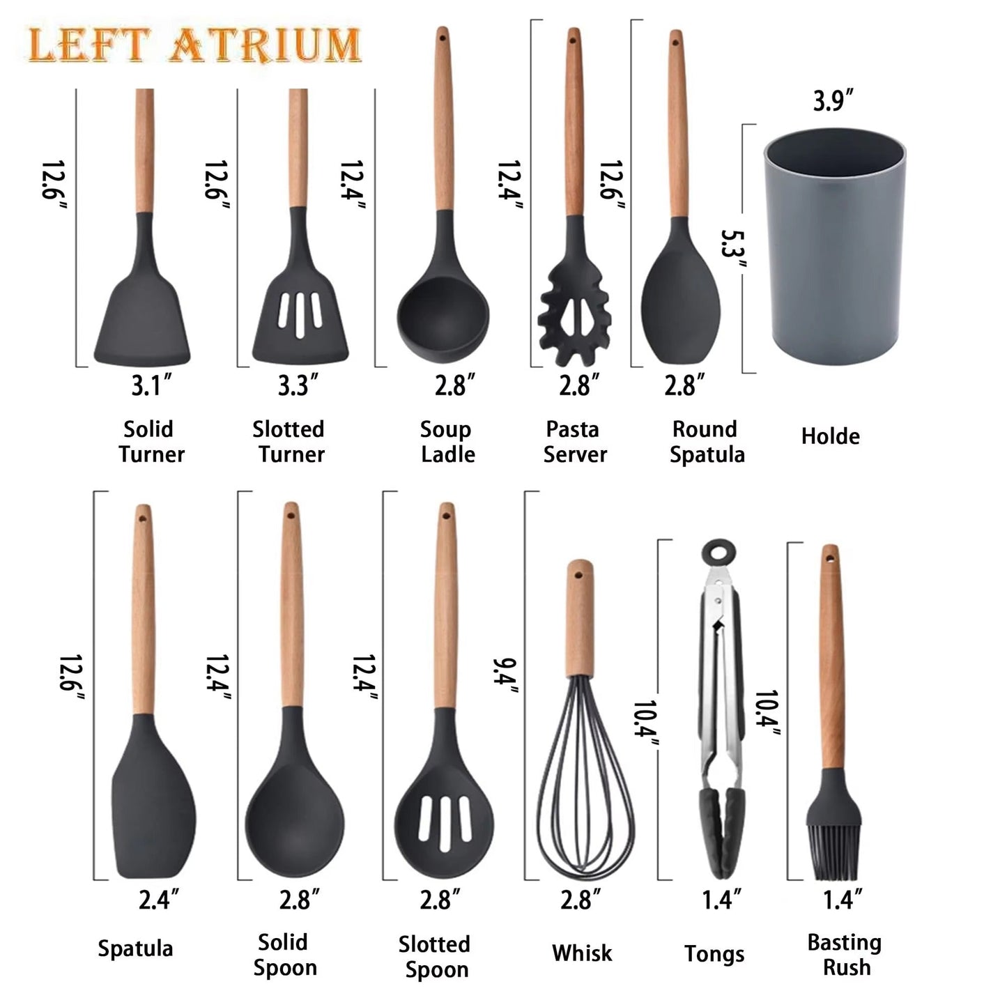 Premium Silicone Kitchen Utensil Set